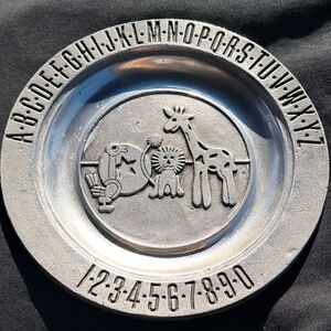 Vintage Keepsake Pewtarex Plate 7' 1970's